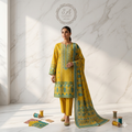 SA Closet Premium Unstitched Lawn Collection – 3 Piece Suit